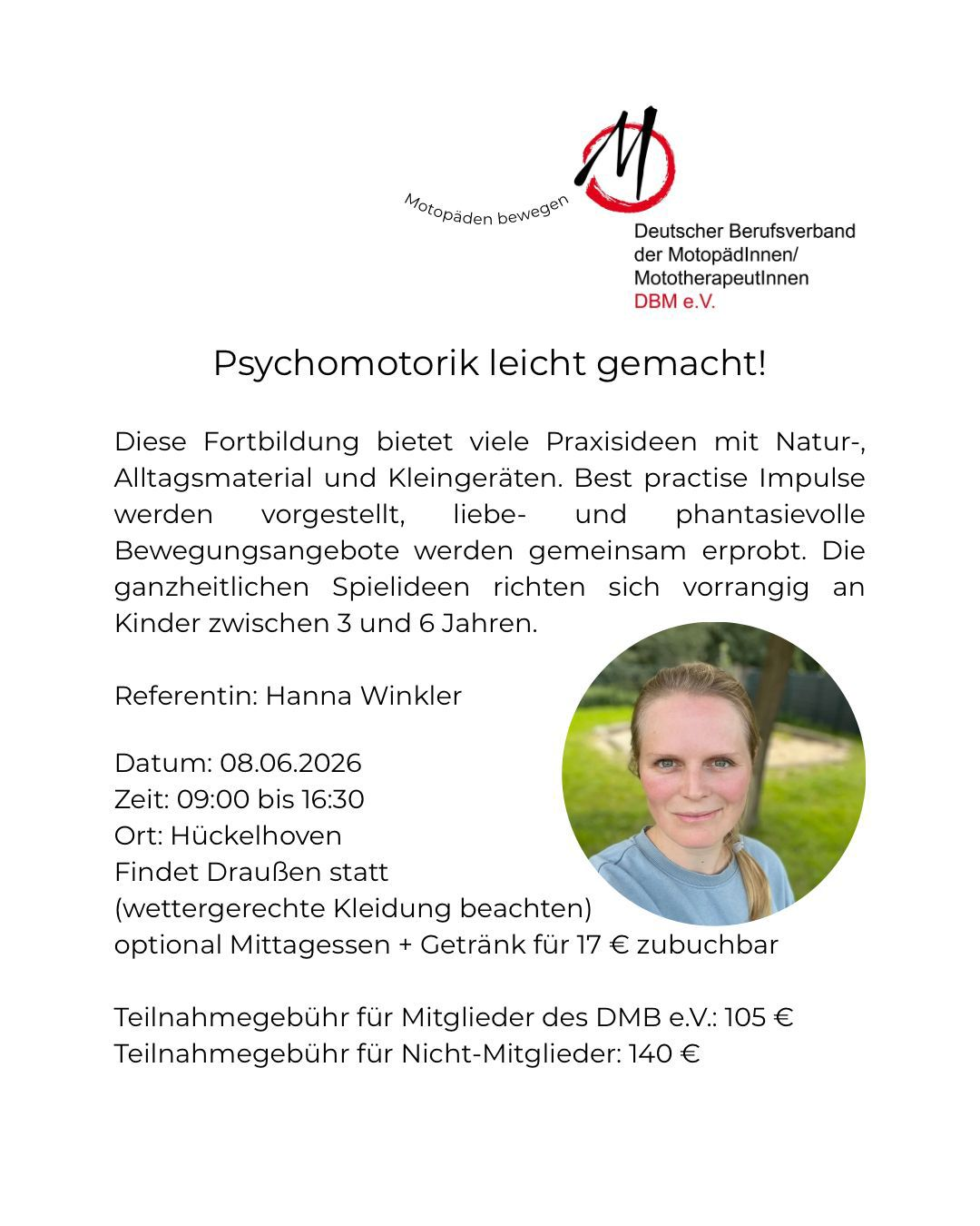 FB 2026 -Psychomotorik leicht gemacht!