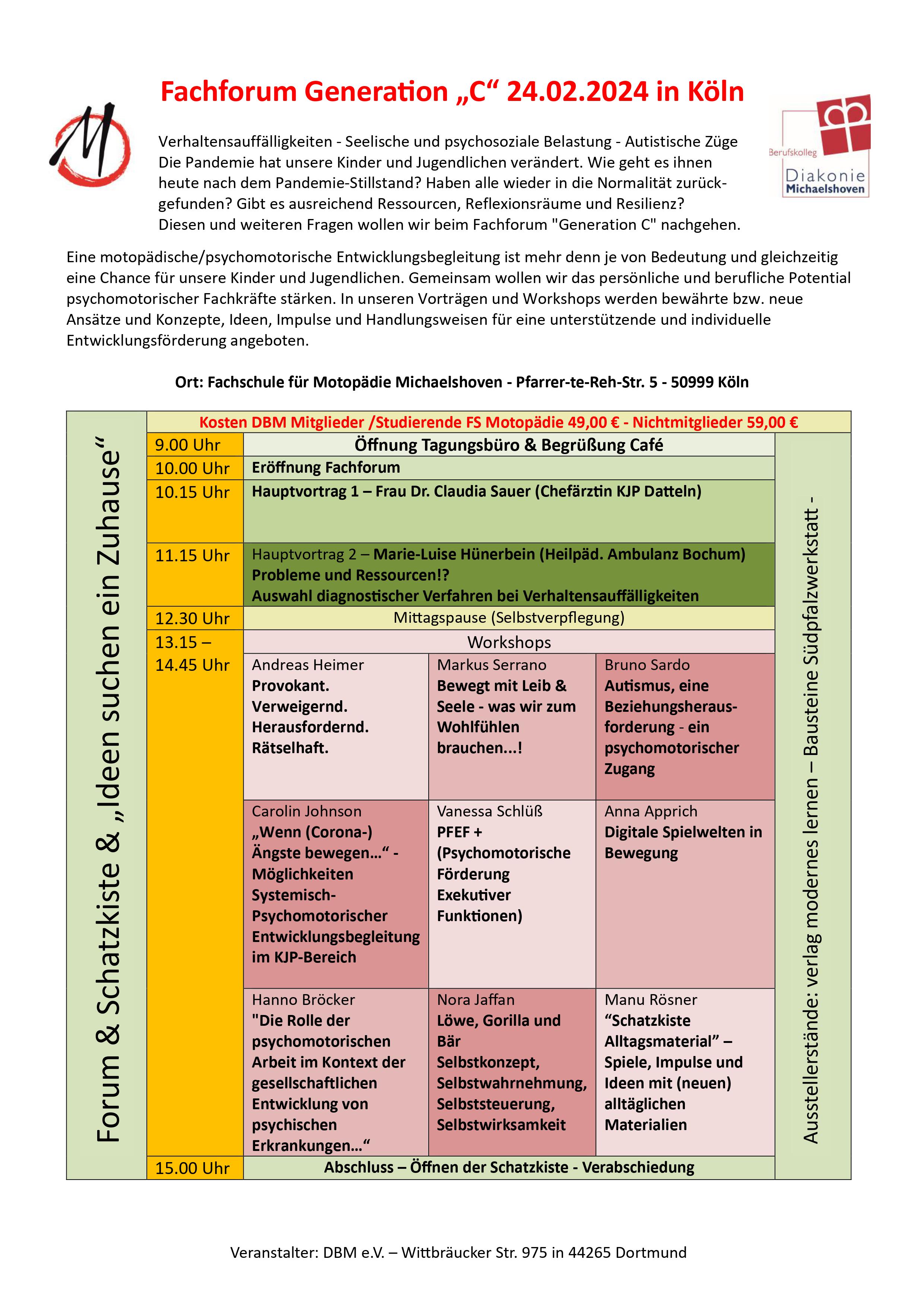 Fachforum 24 Übersicht